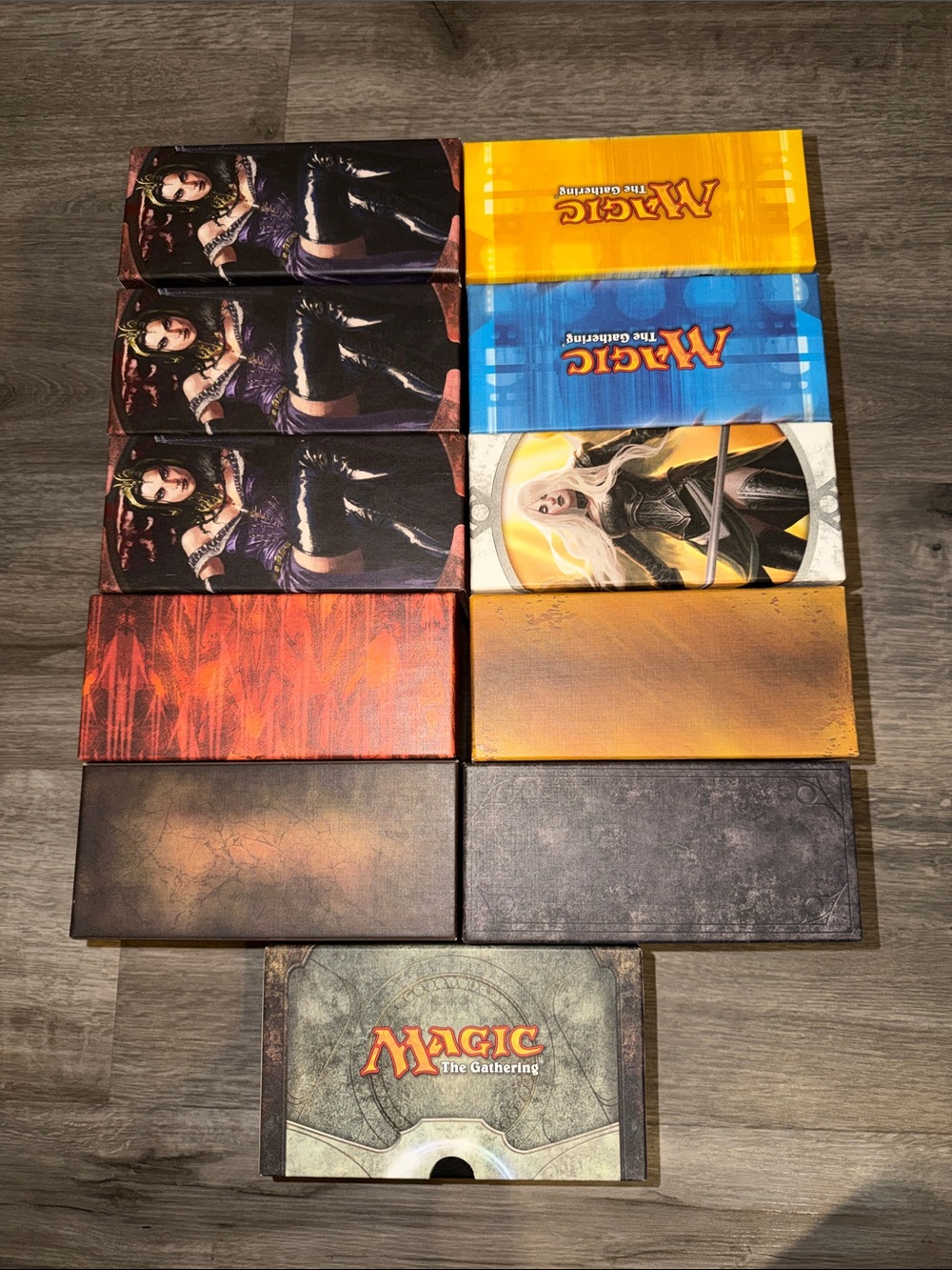 11 Magic the gathering empty boxes